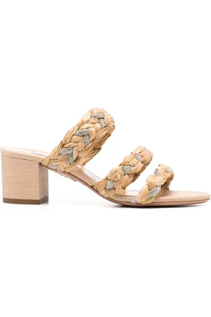 Aquazzura Mules Costiera Crystal con tacón de 50mm
