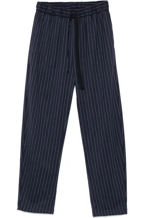 SEMICOUTURE Pantalones con estampado de rayas diplomáticas