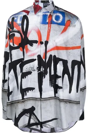 Vetements Camisa con estampado de grafiti