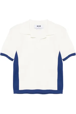 Msgm Playera con ribete en contraste