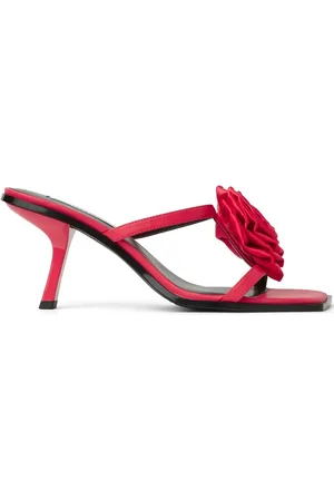 Karl Lagerfeld Mules con apliques florales y tacón de 85mm