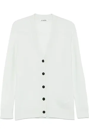 Jil Sander Cárdigan con logo bordado
