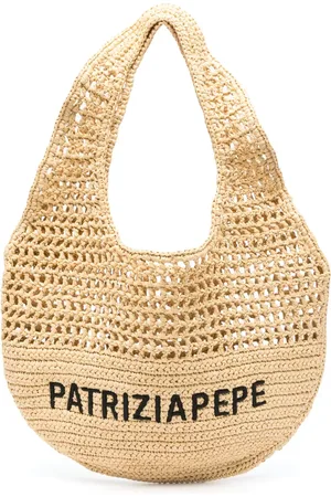 Patrizia Pepe Bolsa de hombro con logo bordado