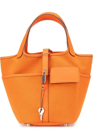 Hermès Bolsa de mano Toile Goeland and Swift Cargo Picotin Lock 18 2023