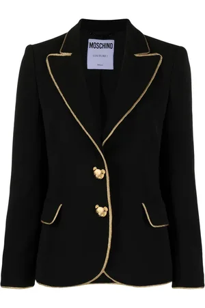 Moschino Blazer de vestir con ribete metalizado