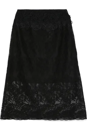 ERMANNO SCERVINO Falda midi con bordado floral