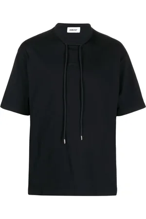 AMBUSH Playera con cordones en el cuello