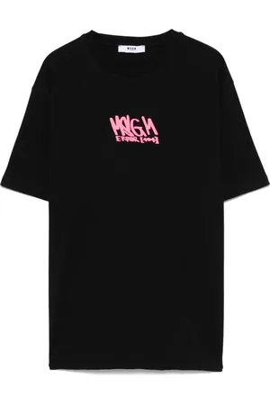 Msgm Playera con logo estampado