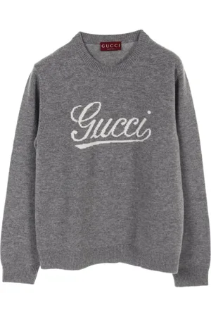 Gucci Suéter con logo en intarsia 2020