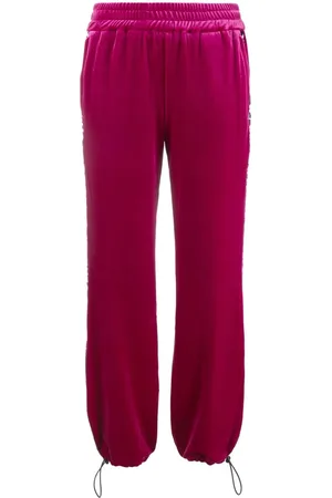 VERSACE Pants con franja del logo