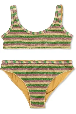 Oseree Bikini con rayas estampadas
