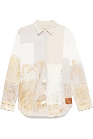 GARCIAS Camisa con diseño patchwork
