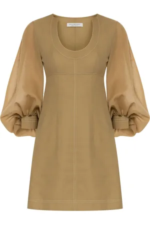 Serafini Vestido corto con mangas farol