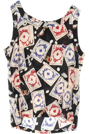 CHANEL Camiseta con estampado de cartas 1986-1988