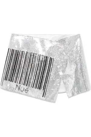 Nué Notes Falda corta Barcode Mirror