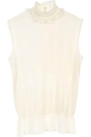 CHANEL Top con botones Camellia 1986-1988