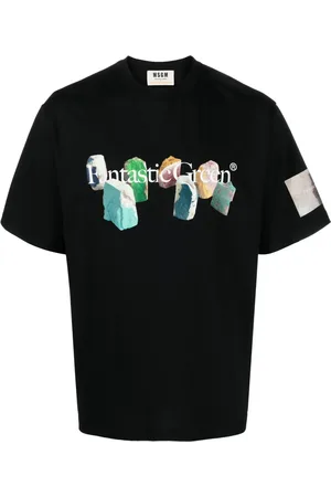 Msgm Playera con eslogan estampado