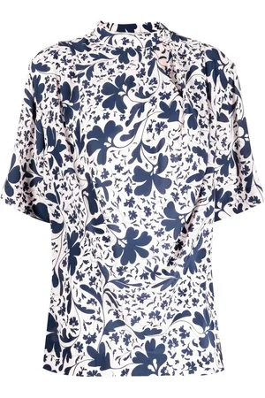 Stella McCartney Blusa de seda con estampado floral