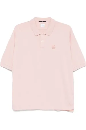 C.P. Company Playera tipo polo con logo bordado