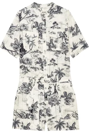 Zadig & Voltaire Jumpsuit corto con estampado Tropical Island