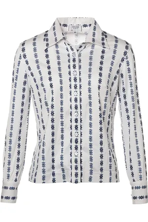 Céline Camisa con estampado floral 1980-1990