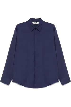 Msgm Camisa con logo bordado