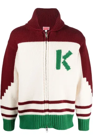 Kenzo Cárdigan con motivo floral en intarsia