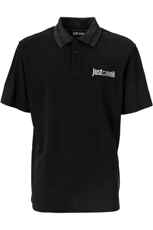 Roberto Cavalli Playera tipo polo con logo bordado