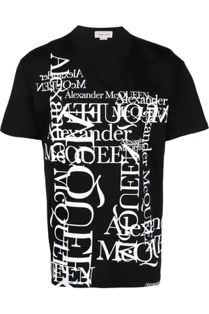 Alexander McQueen Playera con logo estampado