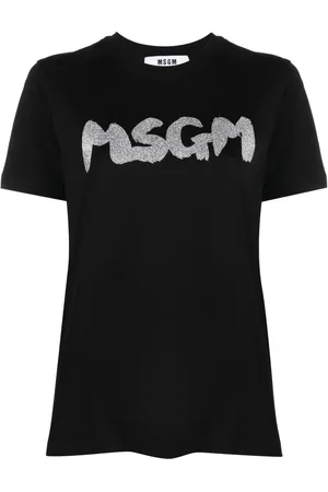 Msgm Playera con logo estampado