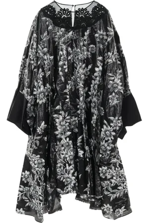 Fendi Vestido midi con estampado floral 2010