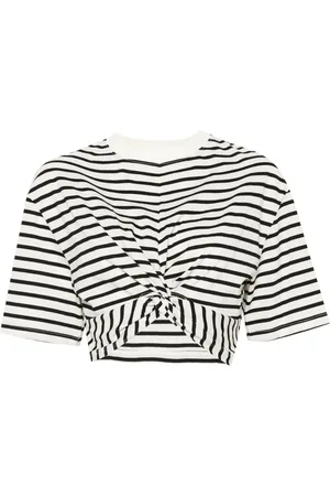 Msgm Playera corta con rayas