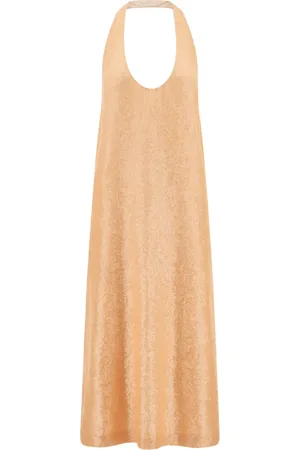 Salvatore Ferragamo Vestido midi bordado con lentejuelas