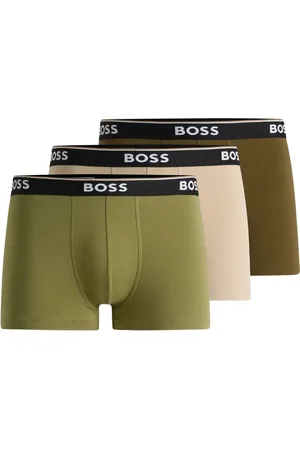 HUGO BOSS Pack de tres bóxeres con logo en la pretina