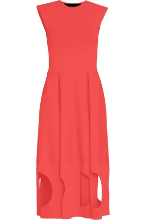 Gloria Coelho Vestido midi con aberturas