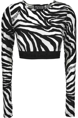 VERSACE Playera con estampado de cebra