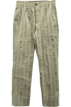 Hermès Pantalones con motivo de rayas 2000