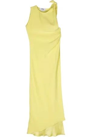 Msgm Vestido largo con detalle de nudo