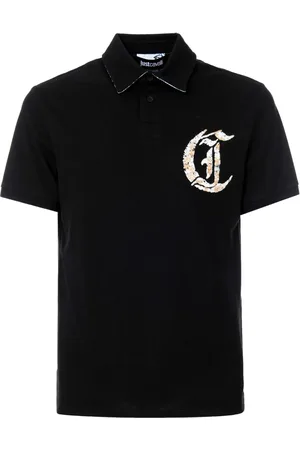Roberto Cavalli Playera tipo polo con logo bordado
