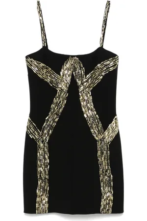 LOULOU Vestido corto con detalle de mostacillas