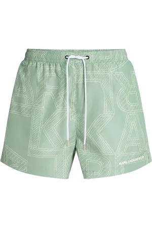 Karl Lagerfeld Shorts de playa con logo estampado