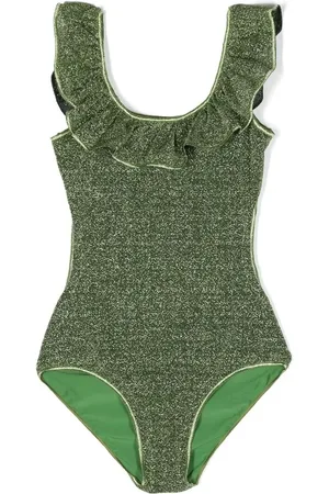 Oseree Traje de baño con acabado metalizado
