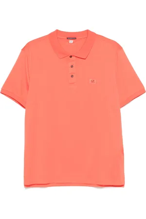 C.P. Company Playera tipo polo con parche del logo
