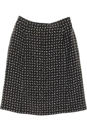CHANEL Falda corta con motivo Interlocking CC 1986-1988