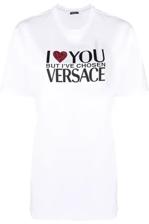 VERSACE Playera con eslogan estampado
