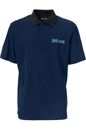 Roberto Cavalli Playera tipo polo con logo bordado