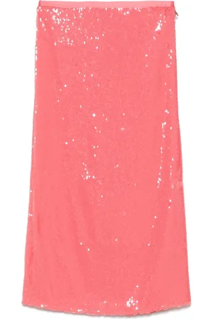 Patrizia Pepe Falda midi con lentejuelas