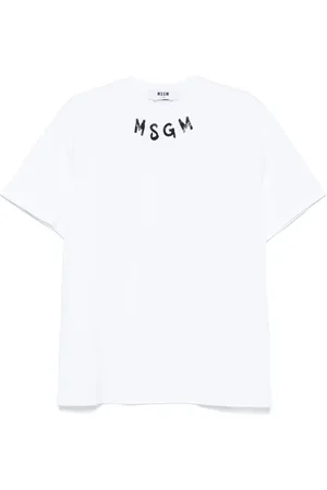 Msgm Playera con logo estampado