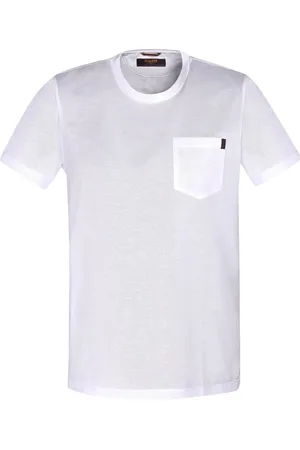 MOORER Playera con bolsillo en el pecho