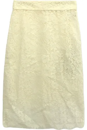 Dolce & Gabbana Falda midi de encaje 2010